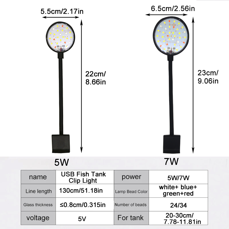 USB светодиодная лампа для акв – обзор и цена Aquarium Planted Tank Light