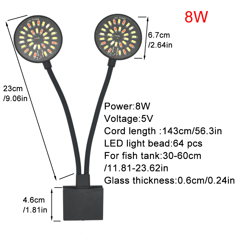 USB светодиодный светильник дл – обзор и цена Aquarium Planted Tank Light
